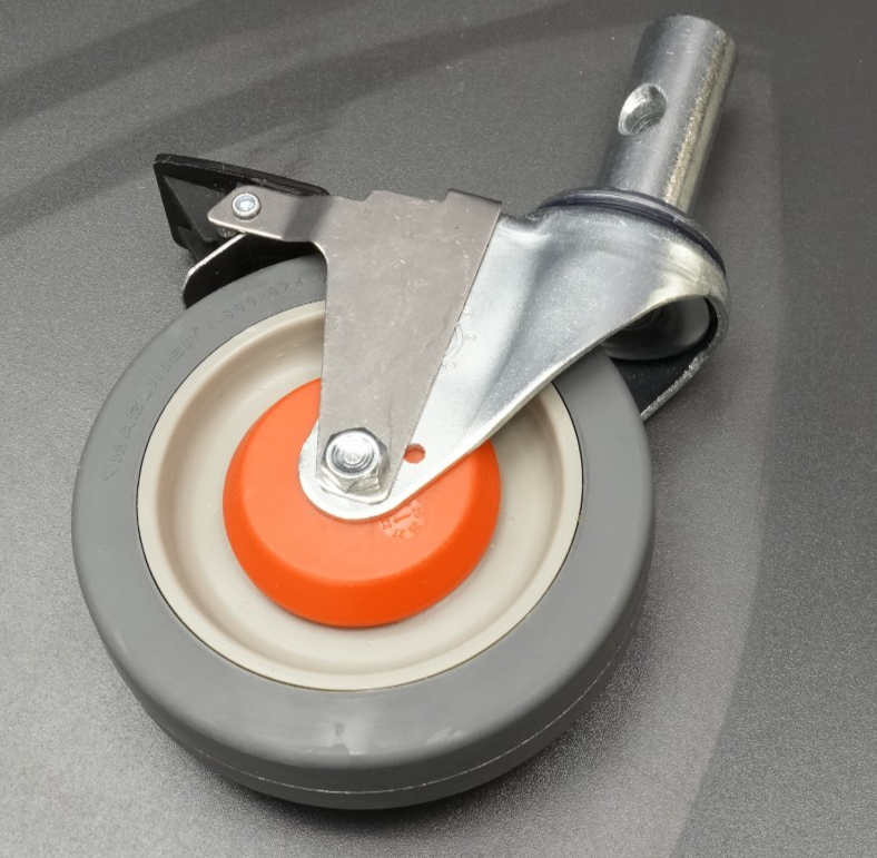 5" x 1-1/4" Polyurethane Replacement Swivel Caster with Brake Magliner 131020B