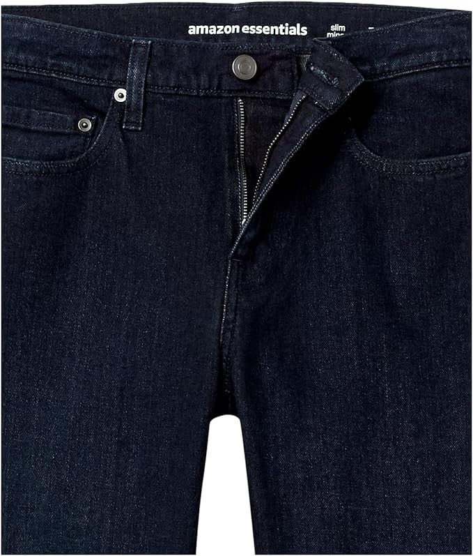 35W34L Men's Slim-Fit Jeans - Blue Over Dye - Amazon Essentials