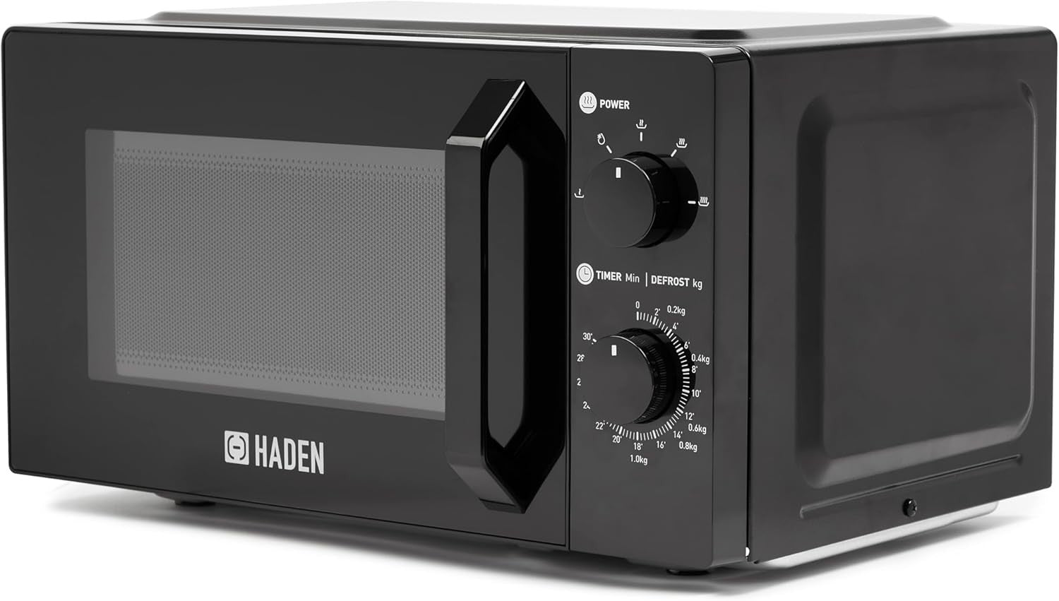 700W Microwave Manual Black 17 Litre Haden