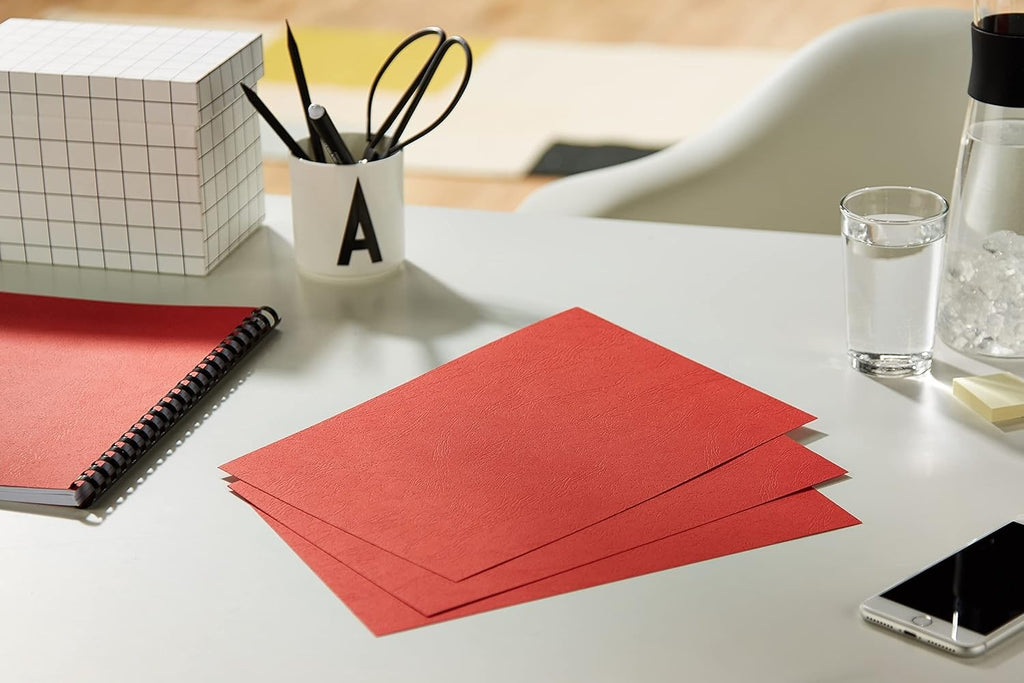 A4 Rigid Covers Leather Grain Effect Binding Presentation Card 270gsm 100pcs