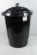 Wham 80 Litre Black Dustbin with Secure Lid – Made in Britain