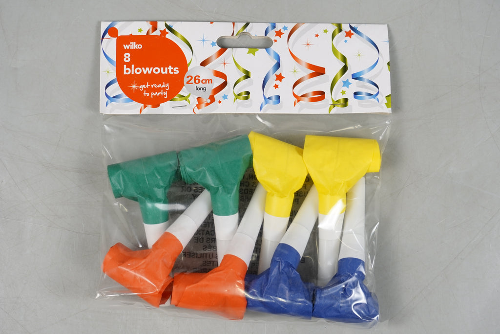 Wilko Party Blowouts – Pack of 8 (26cm)