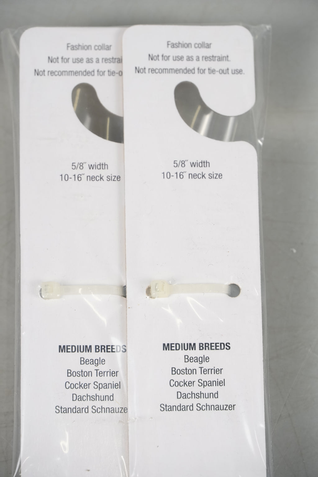 Adjustable Medium Dog Collars – Pack of 2 (Assorted Colours)