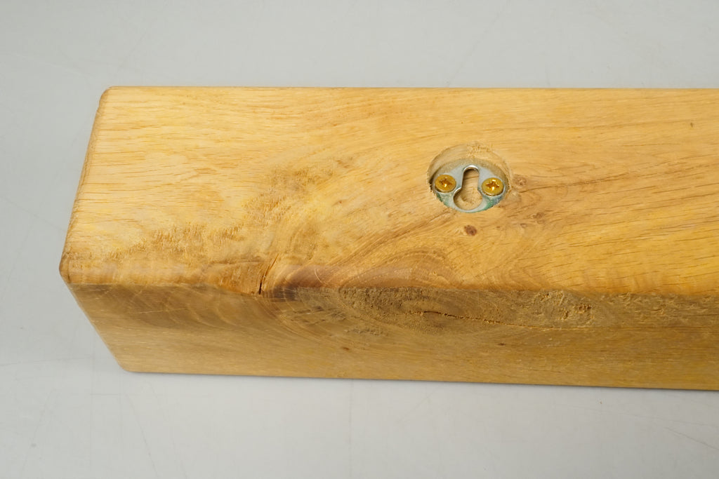 Fireplace Mantle Oak Wood Floating Beam 120cm Long - Off the Grain - COLLECTION ONLY