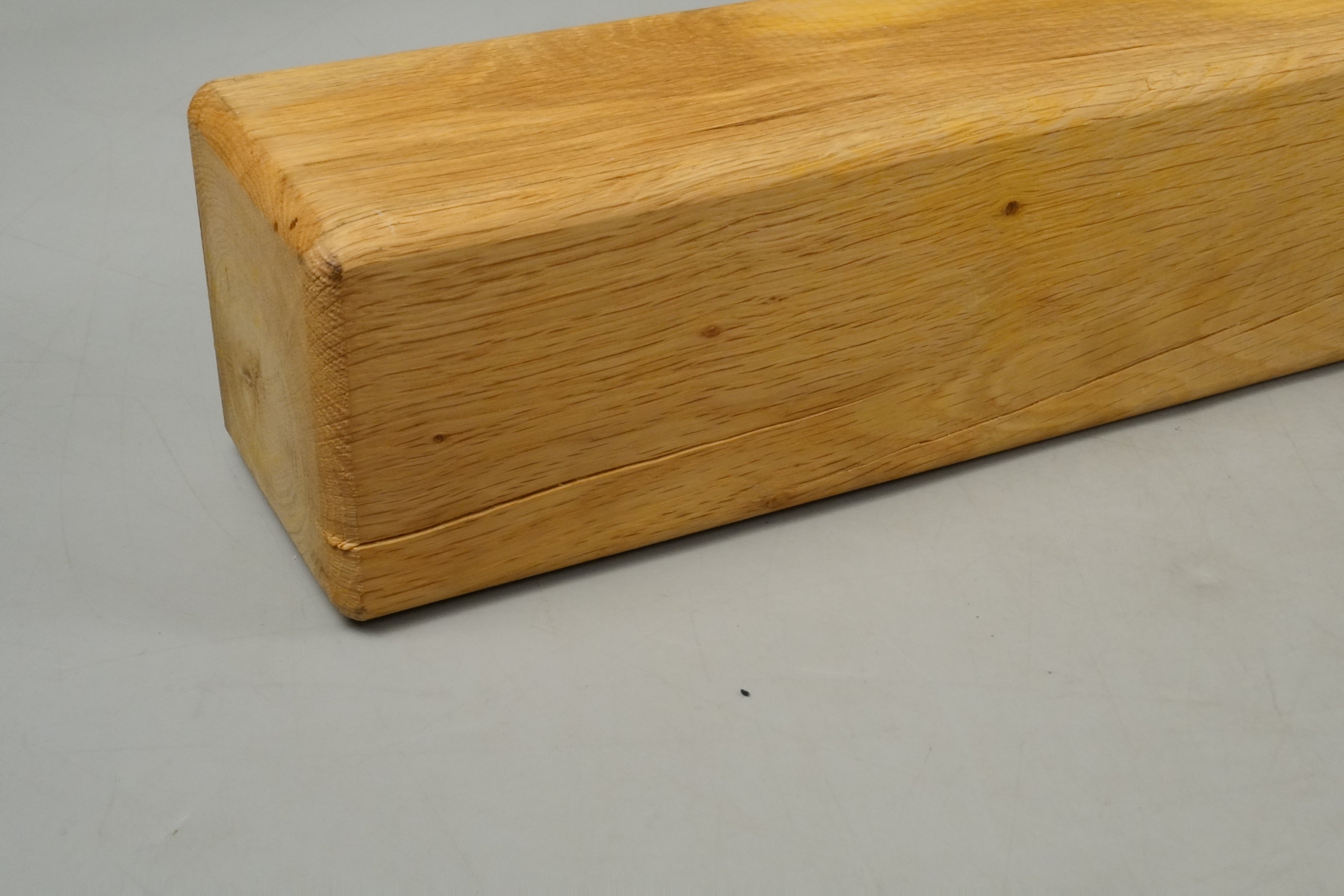 Fireplace Mantle Oak Wood Floating Beam 120cm Long - Off the Grain - COLLECTION ONLY