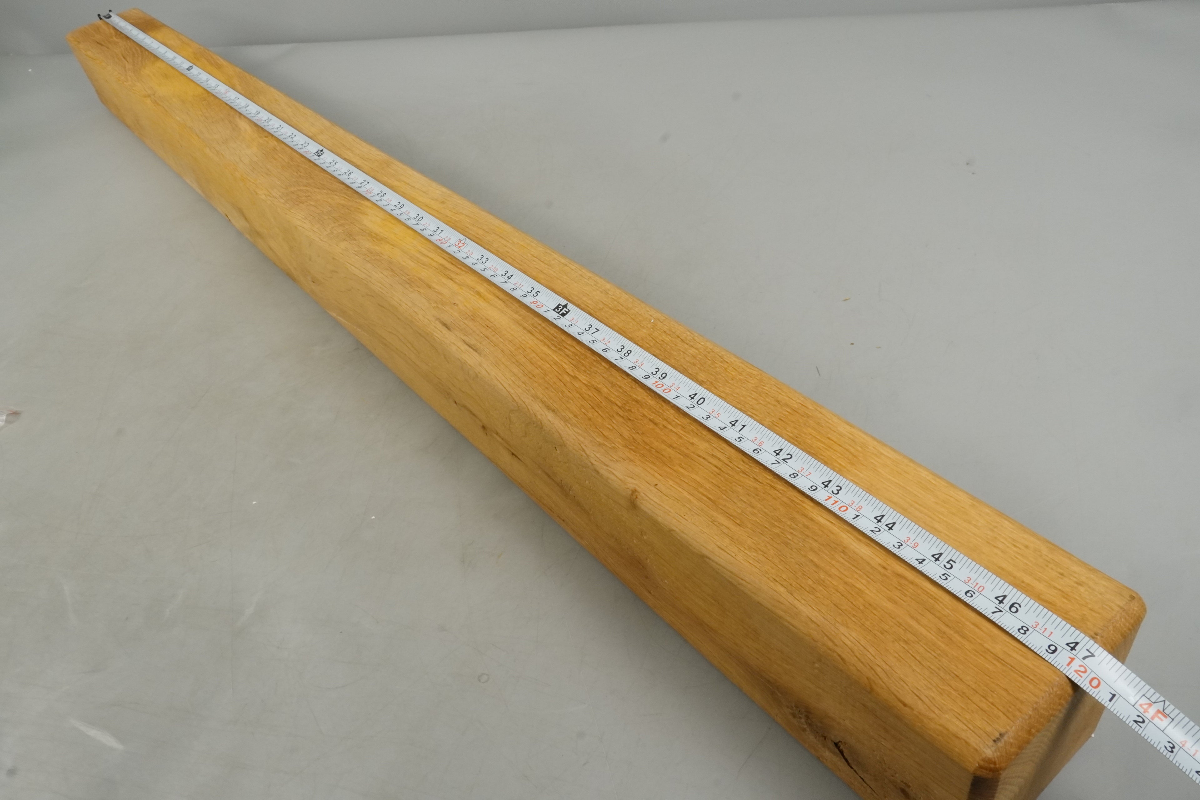 Fireplace Mantle Oak Wood Floating Beam 120cm Long - Off the Grain - COLLECTION ONLY