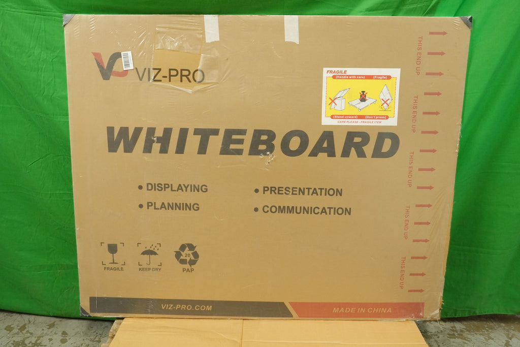 Dry Wipe Magnetic Whiteboard 150cm x 120cm Wall Mounted Board for School Office - COLLECTION ONLY