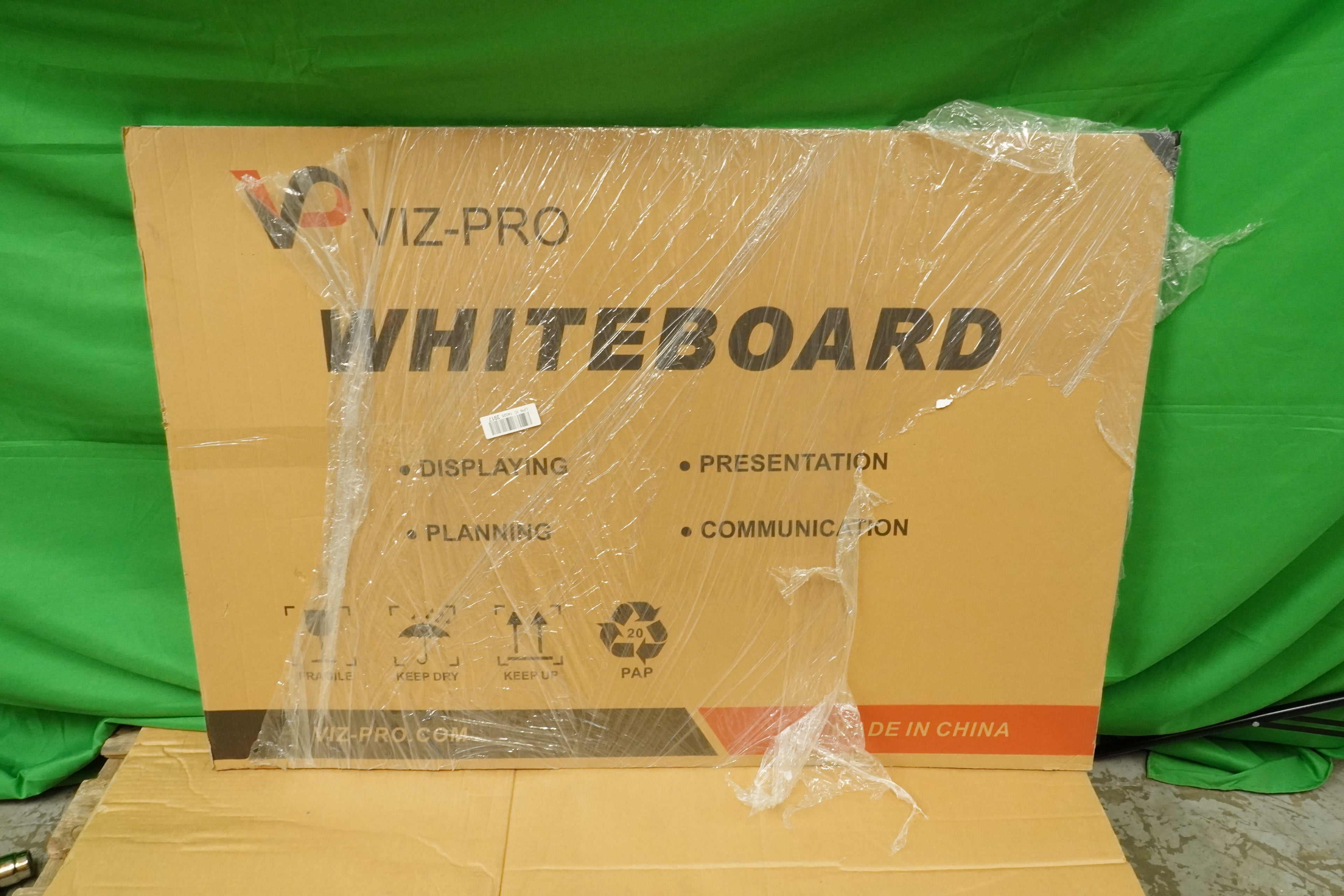 Dry Wipe Magnetic Whiteboard Silver Aluminium Frame W110xH76cm - COLLECTION ONLY