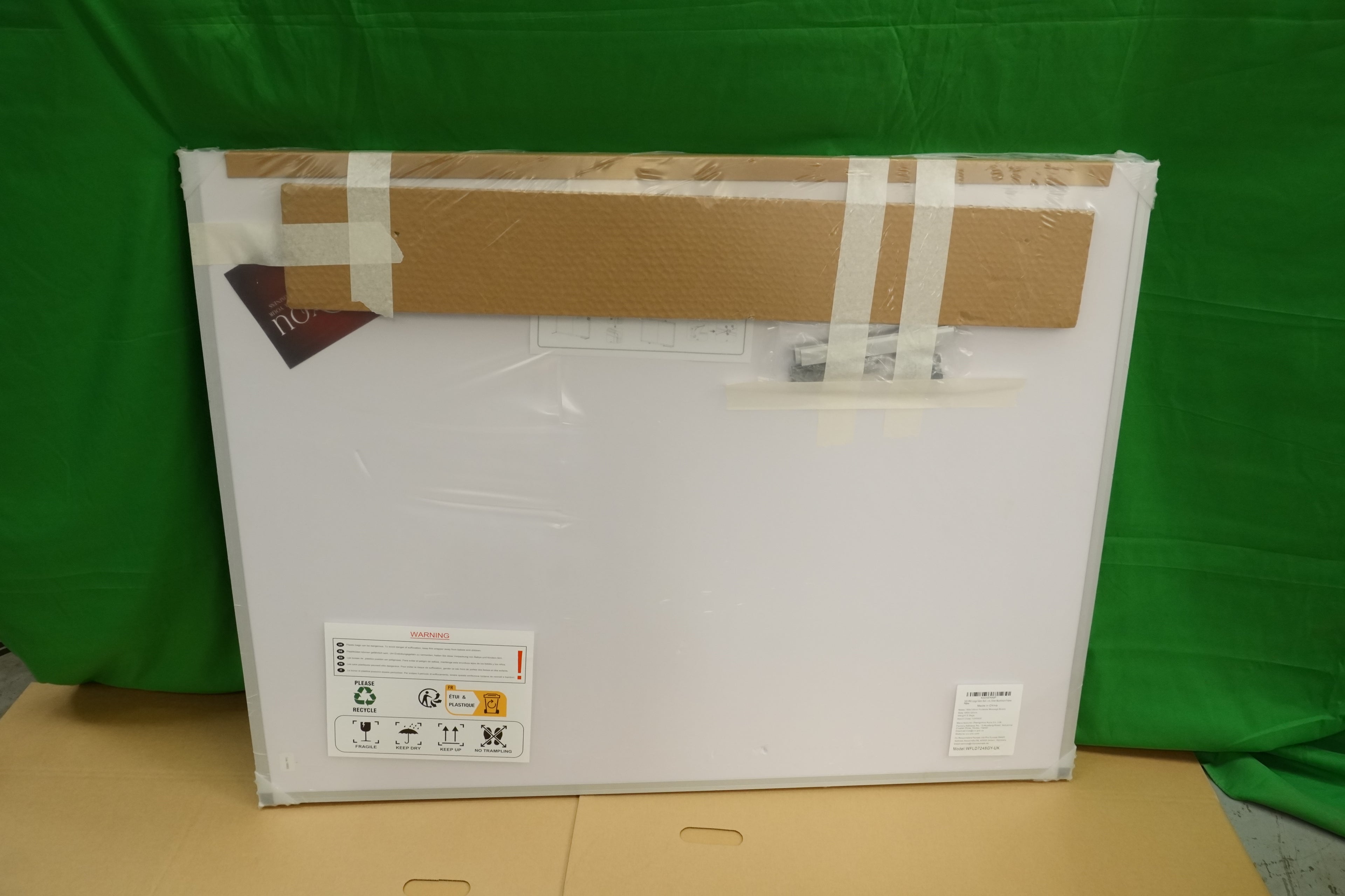 Large Fabric Bulletin Board Foldable Notice Board Felt Grey 180 X 120cm Silver Aluminium Frame