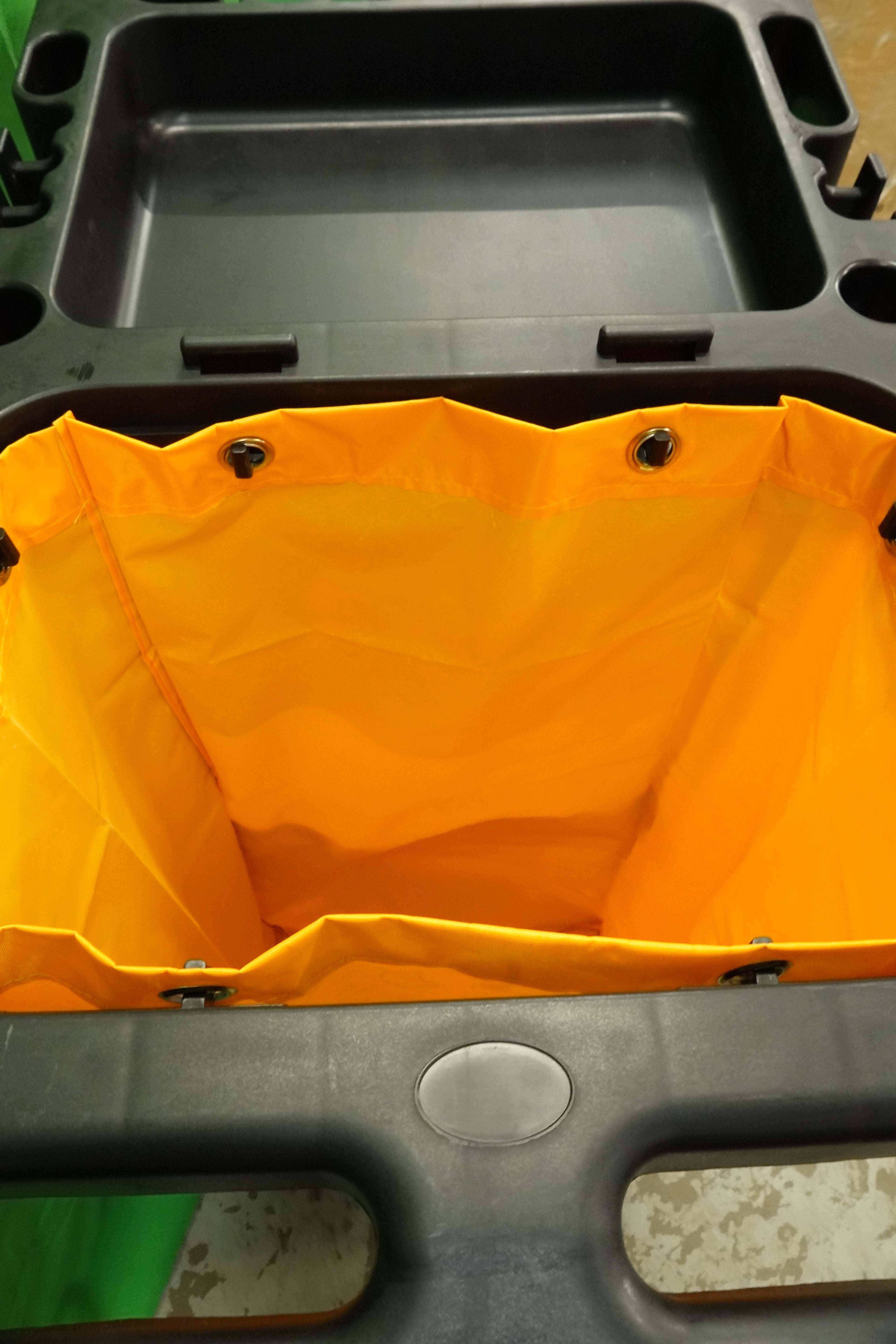 Commercial Cleaning Trolley on Wheels Cart Cleaning Heavy Duty Janitor Cart 3-Tier