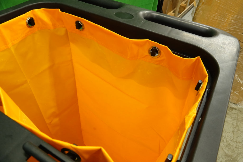 Commercial Cleaning Trolley on Wheels Cart Cleaning Heavy Duty Janitor Cart 3-Tier