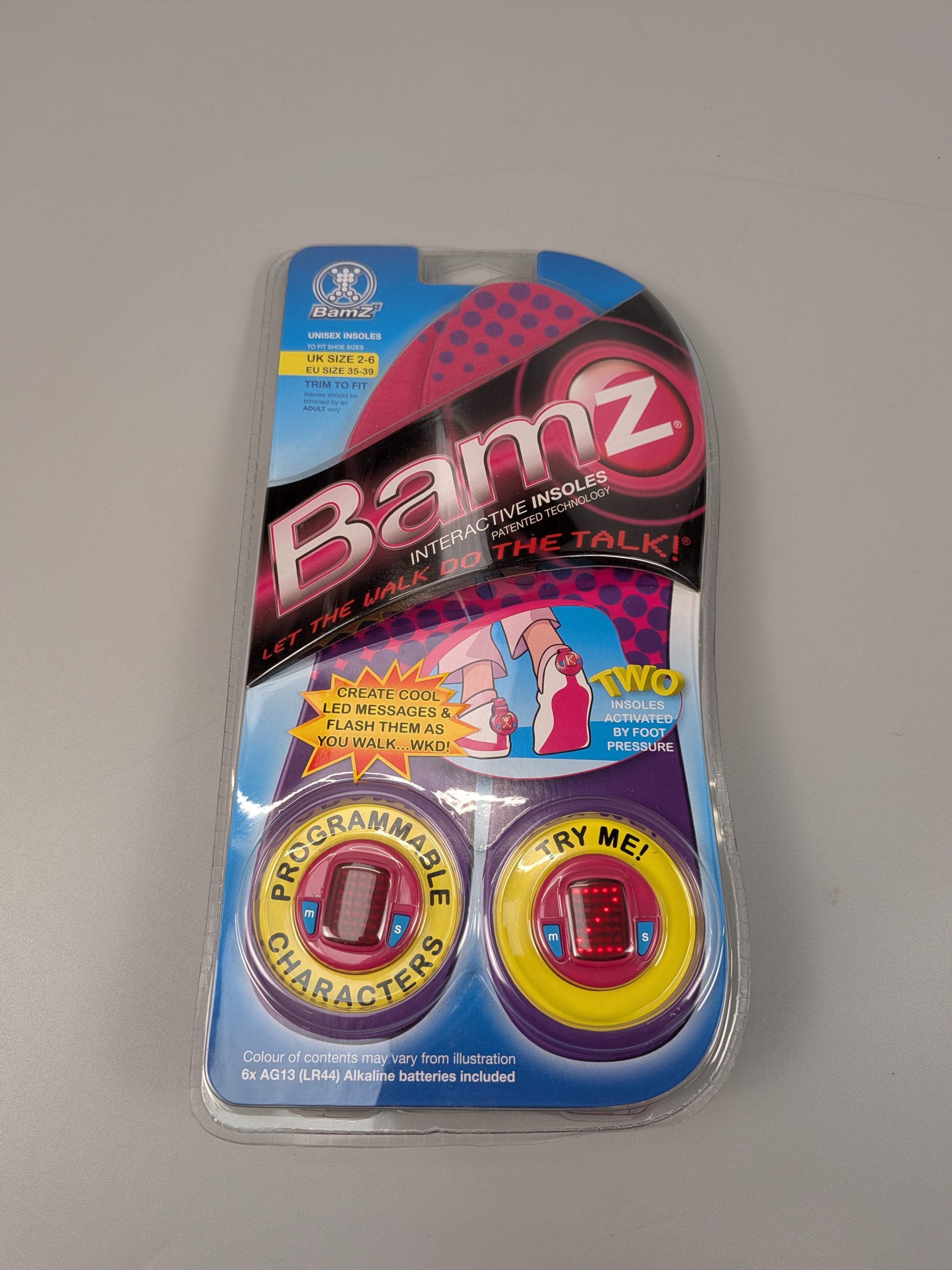 Bamz Interactive LED Insoles – Programmable Light-Up Messages