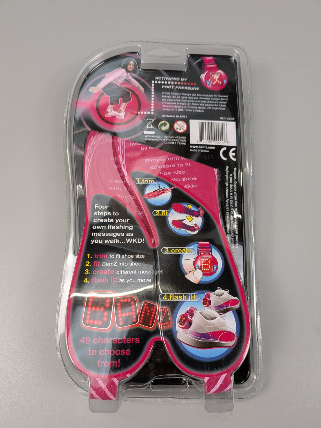 Bamz Interactive LED Insoles – Programmable Light-Up Messages