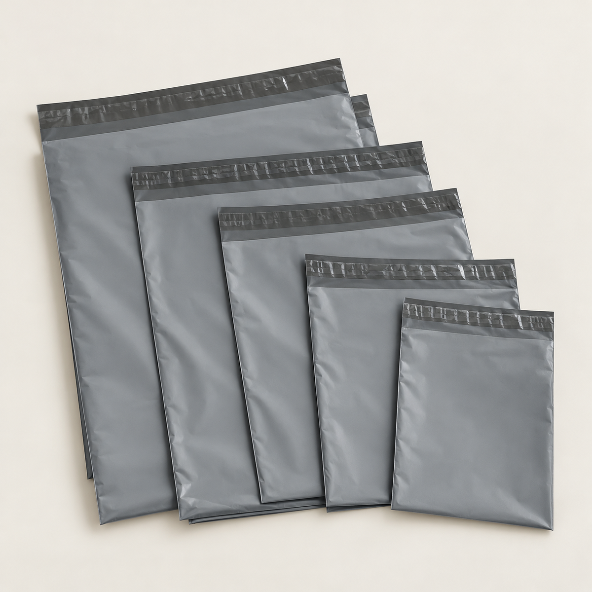 Grey Self-Seal Mailing Bags – Pack of 50