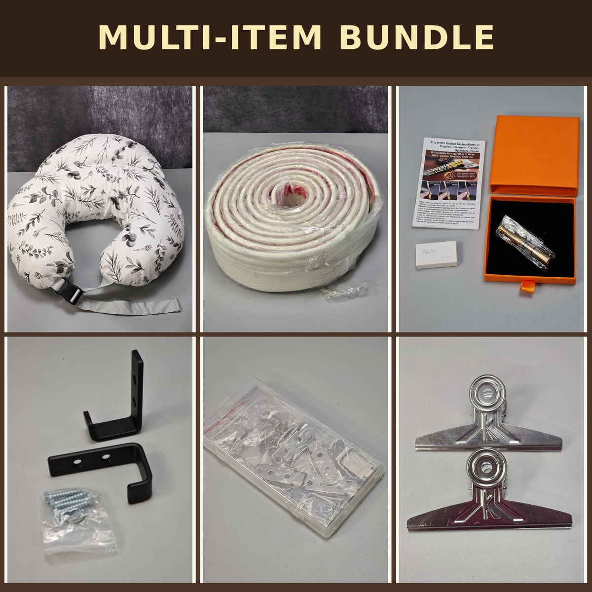 Multi-item bundle preview assembled from 6 included items