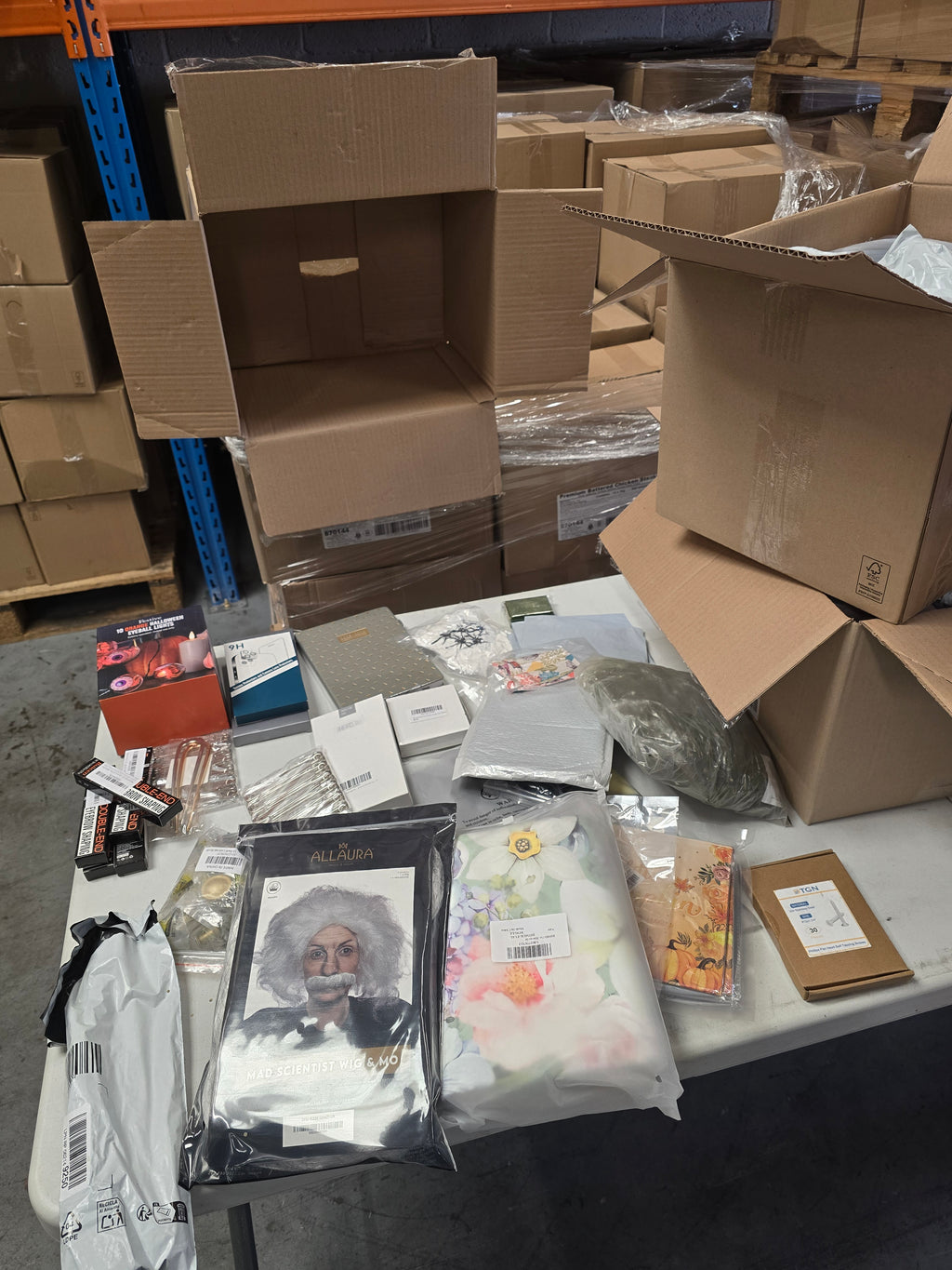 18 Mystery Boxes Half Pallets – Mixed New & Returned Stock
